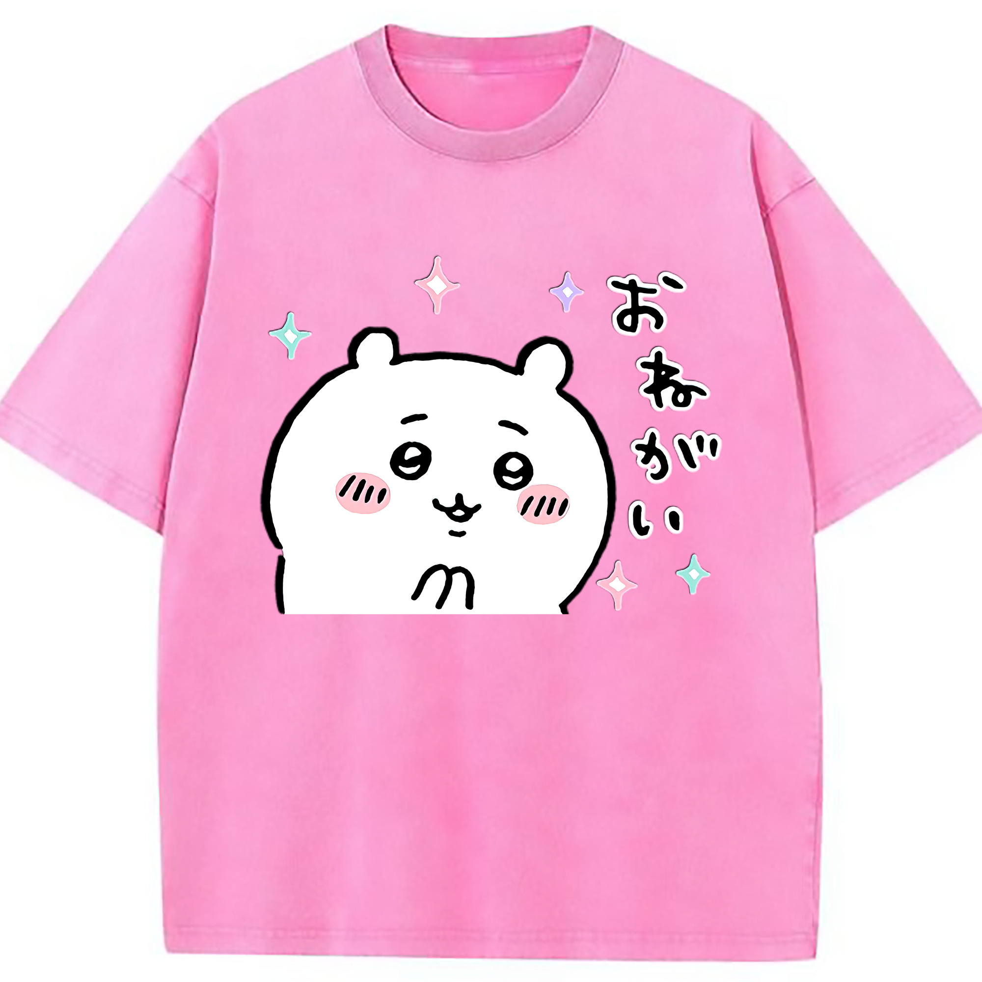 （画像用） ちいかわ ちいかわ Chii-kawa chiikawa 綿100% ヴィンテージ風 半袖Tシャツ（フロントプリント）